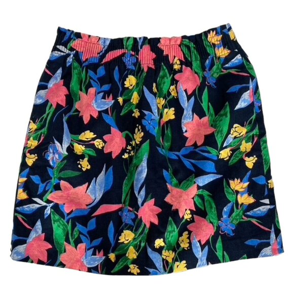 J. Crew Printed Linen-Cotton Skirt - Picture 1 of 7